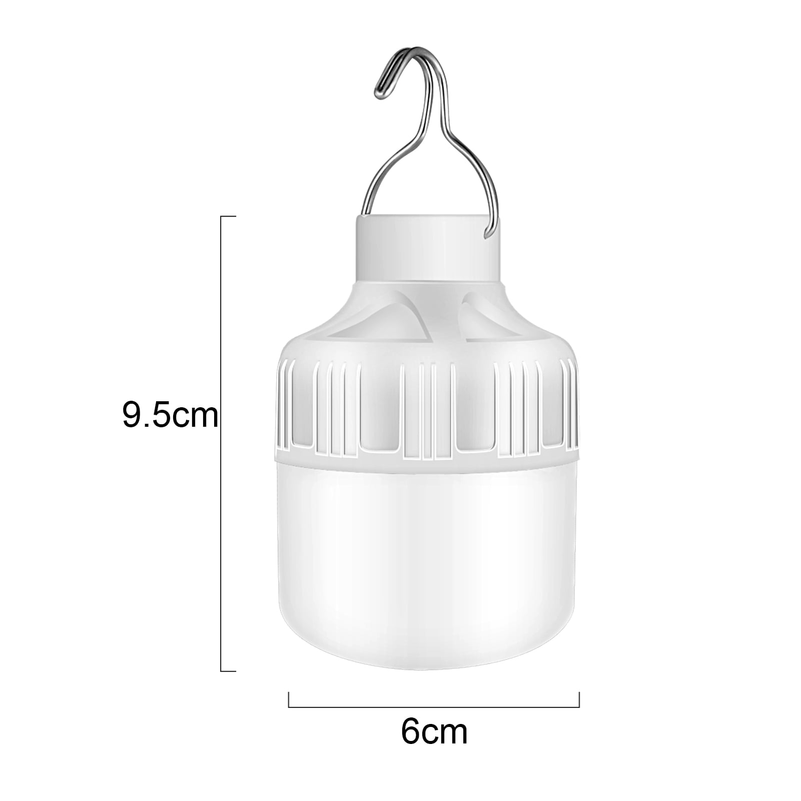 Dujiujun LED Rechargeable Light Bulb Super Bright High Lumens Energy-saving 3 Modes Flicker Free Outdoor Indoor LED Light Bulb