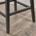 thumbnail image 3 of GDF Studio Cleo Contemporary Upholstered 27.5 Inch Swivel Counter Stool, Dark Charcoal Fabric and Dark Brown, 3 of 6