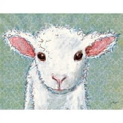 Oopsy Daisy's Little Lamb Baby Canvas Wall Art, 14x10