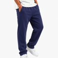 thumbnail image 3 of HAOTAGS Boys Sweatpants (2-15) Open Bottom Elastic Waist Loose Casual Workout Side Pockets Jogger Pants Blue Size 11, 3 of 6