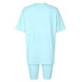 thumbnail image 5 of MAIHAN Women Shorts Sets Outfits Summer Outfits Cute Clothes Shirt & Shorts Clothes Set Crewneck Tees Shorts Playwear Sets for Casual and Summer Wear, 5 of 6