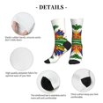 thumbnail image 5 of Men's Coat Of Arms Of ?haitians Novelty Athletic Socks Women's Digital Printing Funky Patterned Crew Socks, 5 of 7