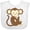 AA-White, variant on Inktastic Monkey thinking Boys or Girls Baby Bib