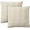 White, variant on Life Styles Cotton Knitted 2Pack 18" x 18" set of 2 White Indoor Throw Pillow