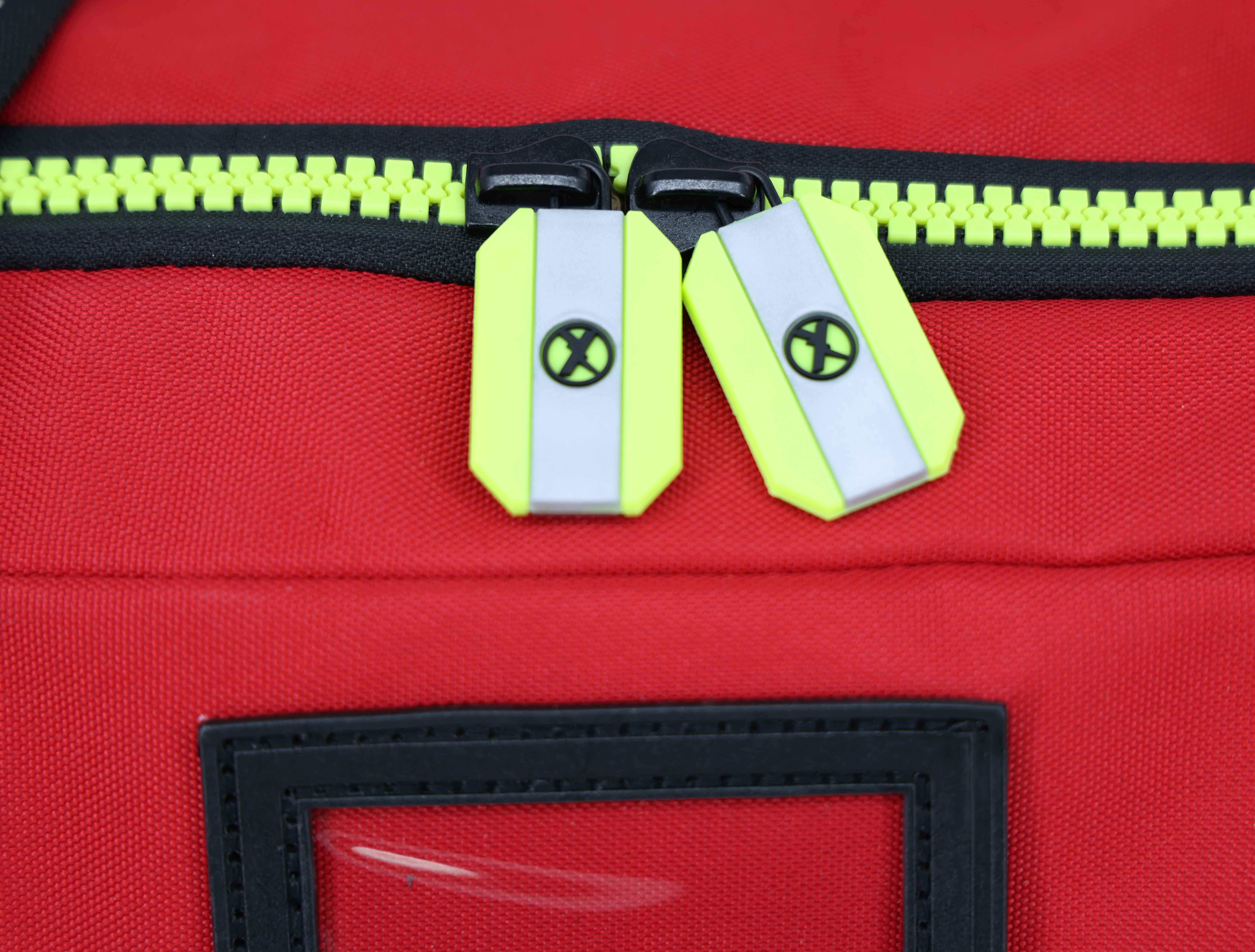 Lightning X Fireman's Value Edition XL Firefighter Step-In Turnout Gear Bag w/ Wheels, Helmet Pocket & Maltese Cross for First Responder