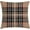 Pale Brown Orange White, variant on Checkered Throw Pillow Cushion Cover, Classical Tartan in British Style Design Geometric Ornament Striped, Decorative Square Accent Pillow Case, 16" X 16", Pale Brown Orange White