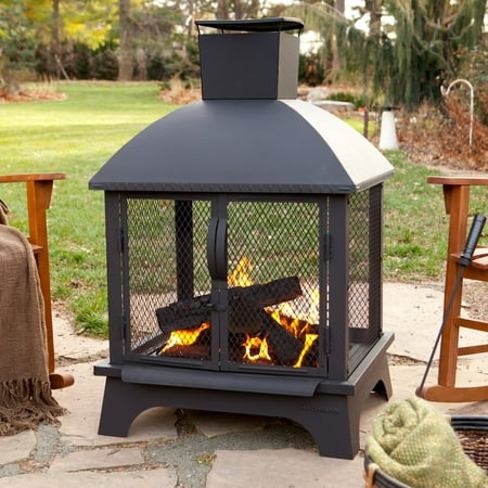 Landmann 25722 Redford Wood Fireplace (Best Chiminea Outdoor Fireplace)