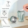 thumbnail image 5 of XIUDA Small Urns for Human Ashes 2.85 Inch Mini Cremation Urns for Mom Dad Aluminum Mini Urns for Ashes Small Keepsake Urn -Lake Green, 5 of 6