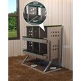 thumbnail image 2 of BeesClover 6-Compartment Chicken Neting Box - Galvanised Steel, With Legs, Inclined Easy-Clean Laying Nests & Ventilation for Poultry, Indoor/Outdoor Use, Easy Egg Collection, Dark Green Sample List, 2 of 6