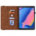 thumbnail image 4 of Allytech Galaxy Tab A 8.0 2019 Case T290 T295, PU Leather Slim Fit Lightweight Shockproof Full Protection Multi Anglge Viewing Stand TPU Back Cover Case for Samsung Galaxy Tab A 8.0 2019 T290,Brown, 4 of 6