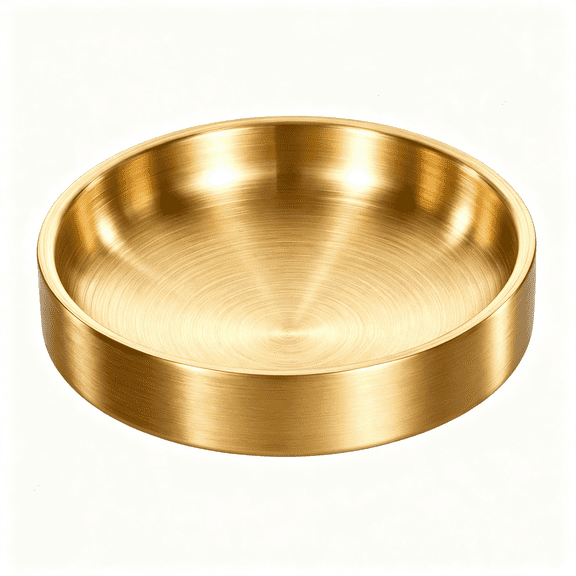 DESIGNICE Gold Trinket Tray, 3.5In Jewelry Tray Gold Decor Holder Small Jewelry Dish Ring Dish Fine Trinket Bowl for Women and Men, Valentines Day Gifts Jewelry Dish