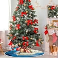thumbnail image 4 of FMSHPON SnowmanSanta Christmas Xmas Christmas Tree Skirt Stand Mat for Holiday Party Decoration Indoor Outdoor 36 inches, 4 of 6