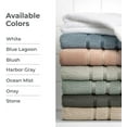 thumbnail image 4 of Cariloha Bath Sheet | Blue Lagoon | 40"x72" | Turkish Cotton & Viscose Material Blend | Extra Smooth and Highly Absorbent, 4 of 7