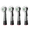 Black, variant on JUUTREN Electric Toothbrush Replacement Heads, Soft Bristle Brush Heads for JUUTREN Powered Toothbrush Only, Gentle & Effective Cleaning, 4 Packs(Black)