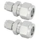 thumbnail image 5 of Adaptadores de conexión por compresión de acero inoxidable, conectores de doble casquillo para tuberías de 6 a 14 mm, unión recta, 5 of 8