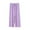 Purple, variant on 3-14 Years Girls Wide Leg Pants High Elastic Loose Waist Casual Flowy Cute Long Trousers