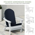 thumbnail image 5 of WestinTrends Adirondack Chair Cushion, Weather Resistant Patio Rocking Chair Cushion High Back, Navy Blue, 5 of 15