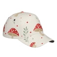 thumbnail image 3 of Balery Baseball Cap Adjustable Size for Running Workouts and Outdoor Activities All Seasons Dad Hat(Flat Mushrooms), 3 of 8