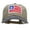 Khaki Black, variant on American Baseball Flag Embroidered Cotton Wash Cap - Navy Khaki OSFM