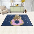 thumbnail image 3 of Coolnut 31x 20 Inch Area Rug, Carpet Sloth and Baby Sleeping On Donut Doormat for Hardwood Floor Entrance Living Room Bedroom 2'7" x 1'8", 3 of 6