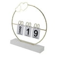 thumbnail image 1 of Modern Design Metal LED Perpetual Flip Calendar, Soft Lighting for Home Decor, Easy, 1 of 7