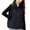 Black, variant on Inleife Womens Outerwear Vests Womens Solid Color Sleeveless And Checkered Short Sleeveless Cotton Jacket
