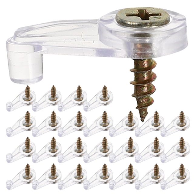 FOMIYES 60Jgo Soportes Para De Vidrio Con Clips Transparentes Para Montaje Sin Taladro En Casa