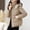 Khaki, variant on Women's Winter Jacket Hooded Casual Winter Coat Fall Outerwear Red XL