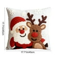 thumbnail image 3 of Fundas de Almohada Navideñas de 45 X 45 Cm, Decorativas, de Tela Suave y con Cremallera Oculta para Decoración Del Hogar., 3 of 6