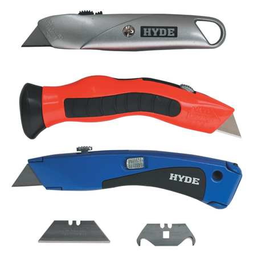 HYDE 42075 Utility Knife, Retractable, Utility, General Purpose, Metal