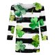 thumbnail image 5 of Uootdi St Patricks Day 3/4 Sleeve Shirt for Women Plus Size Funny Cute Saints Patrick's Tops Lucky Irish Shamrocks Printed Outfit Gift, 5 of 6