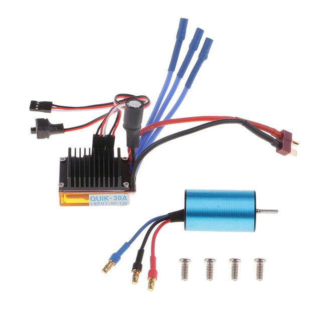 Motor 2440 4300KV Sin Escobillas Sunnimix + 30A ESC para Wltoys A949 A959 A969 A979