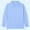 Blue, variant on Children's Solid Color Long Sleeve Two Buttons Polo Shirts Loose Casual Shirts 5-14 Years Old Blue 5 Years