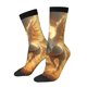 thumbnail image 1 of Balery Golden Winged White Horse Calcetas Largas con Estampado para Hombre y Mujer – Suaves y Transpirables, Talla Única (US 5-11), 1 of 6
