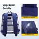thumbnail image 4 of Mochila Vorspack, PVC transparente, resistente, azul marino, 4 of 6
