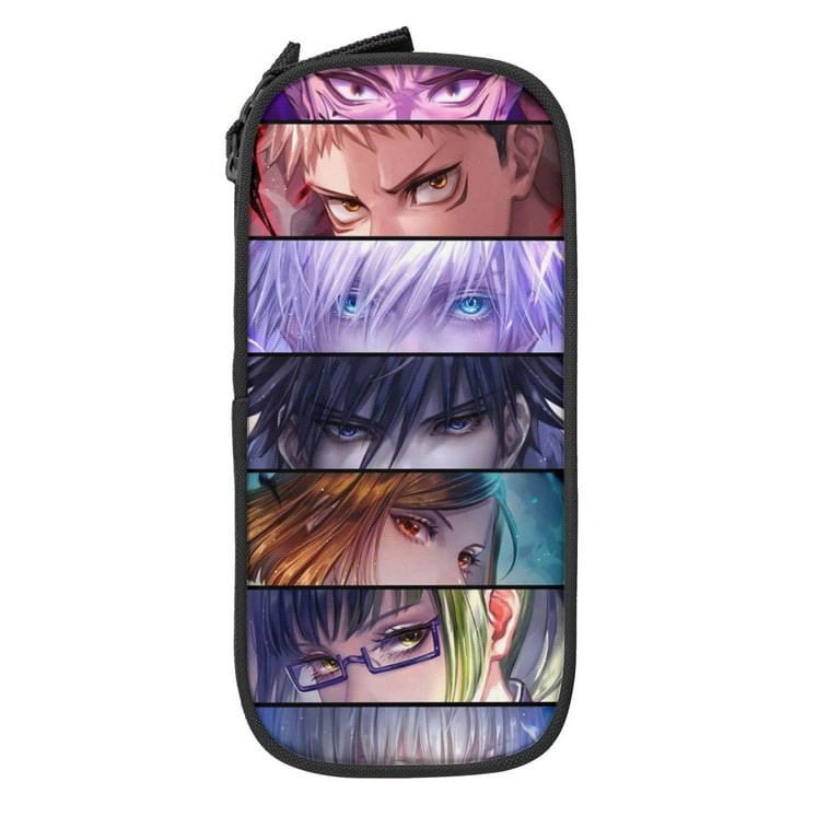 Jujutsu Kaisen Large Pencil Case, Durable Pencil Pouch with Big