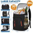 thumbnail image 4 of Mochila Térmica Capolo para 30 Latas, Aislada e Impermeable Negra, 4 of 6