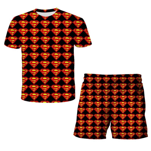 Baby Boy Set Clothes for Newborns Suit Captain America Marvel Boys Wear Kids' Sportswear Girl Clothing Young Children T-shirts4T Gong Bohan LED