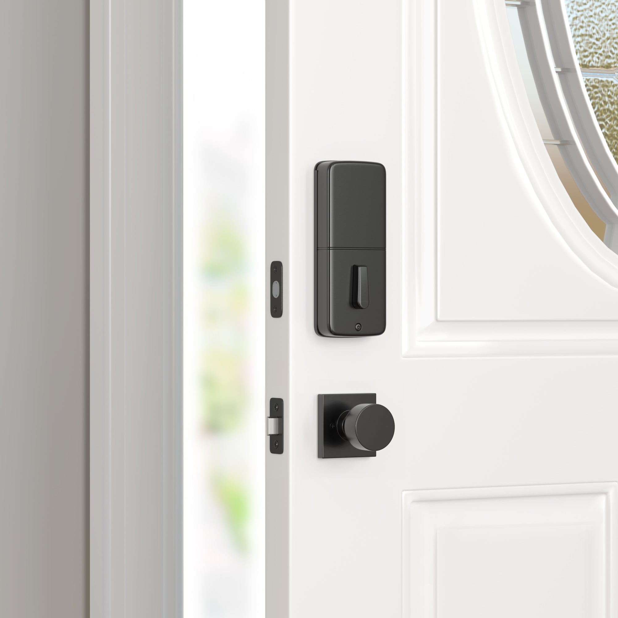 Miseno MLK4090SN Quattro Shaker Passage Door Knob Set - Nickel
