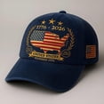 thumbnail image 5 of Baseball Cap Everyday Wear With Classic Anniversary Embroidery Adjustable Snapback Hat Sports Style, 5 of 5
