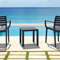 thumbnail image 4 of Compamia ISP066-DGR Table d'Appoint Carré en Résine Gris Foncé, 4 of 11