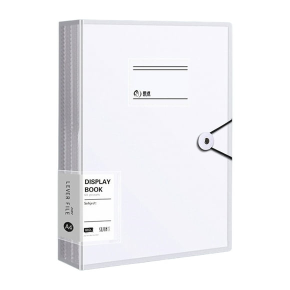 A4 30 Pockets 60 Sides Expanding A4 Document Folder With Snap Closure Plastic Envelopes Transparent Plastic Document Holders Display Paper Document Holders