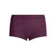 thumbnail image 6 of Joyspun Women's Ribbed Modal Boyshort Panties, 3-Pack, Sizes XS-3XL, 6 of 8