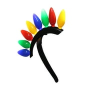 Fun Central (BC730) 1 pc Multicolor LED Christmas Bulb Mohawk, Christmas Mohawk Wig for Kids, LED Mohawk Bulb Hat