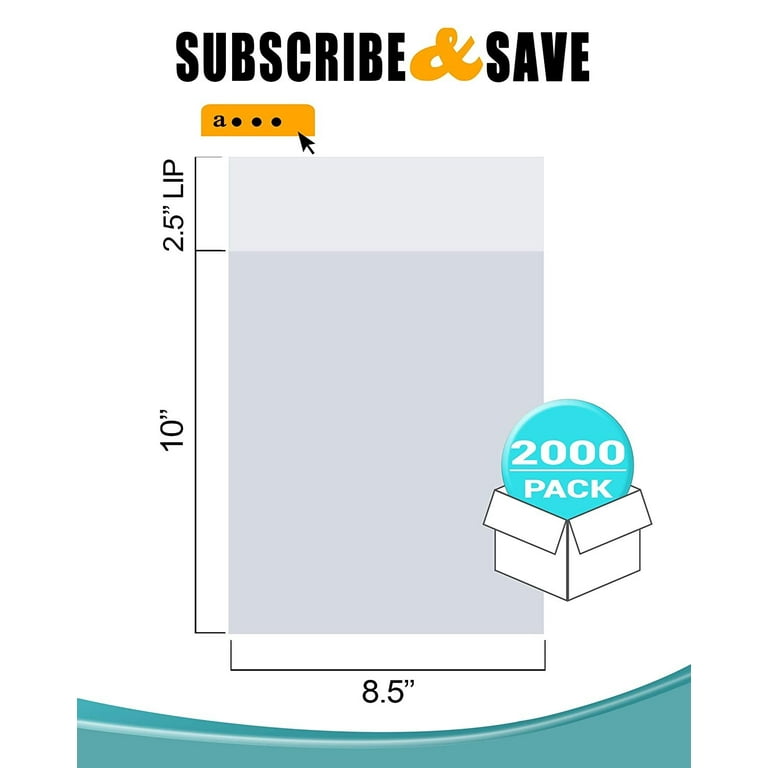 SafePro 8.5x10-Inch Polyethylene Sandwich Bag, 2000-Piece Case
