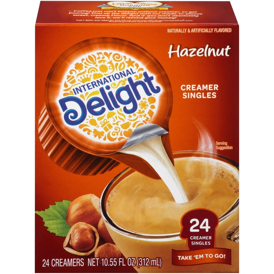 International Delight Hazelnut Creamers, 24 Ct (4 Pack)