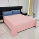 thumbnail image 5 of Sábana de cama de color sólido, cubrecama de algodón lavado con agua para cama individual 120*230cm, rosa, 5 of 6