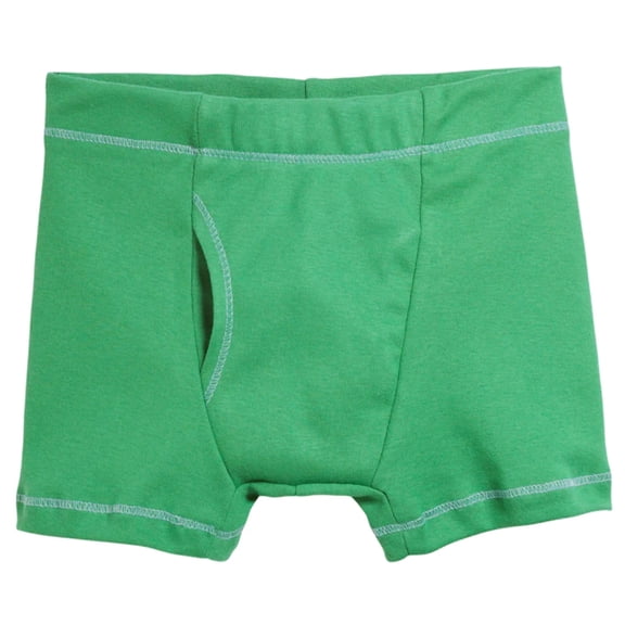 Boys Soft Cotton Boxer Brief | Elf Green