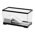 thumbnail image 3 of serony Turtle Tank Bottom Drainage Terrapin Tortoise Black Starter Indoor Enclosure Decor Large Black L, 3 of 6