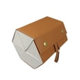 thumbnail image 3 of Organizador de gafas de , caja de almacenamiento de gafas de cuero sintético, multifunción, portátil, para colgar, para mujeres y hombres. Caqui 6 cuadrículas, 3 of 8